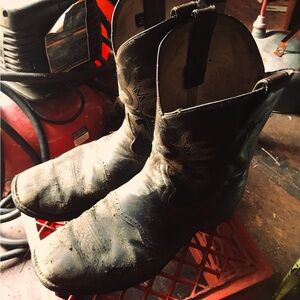 Mens Double H Square Toe Cowboy Boots Size 14 EE